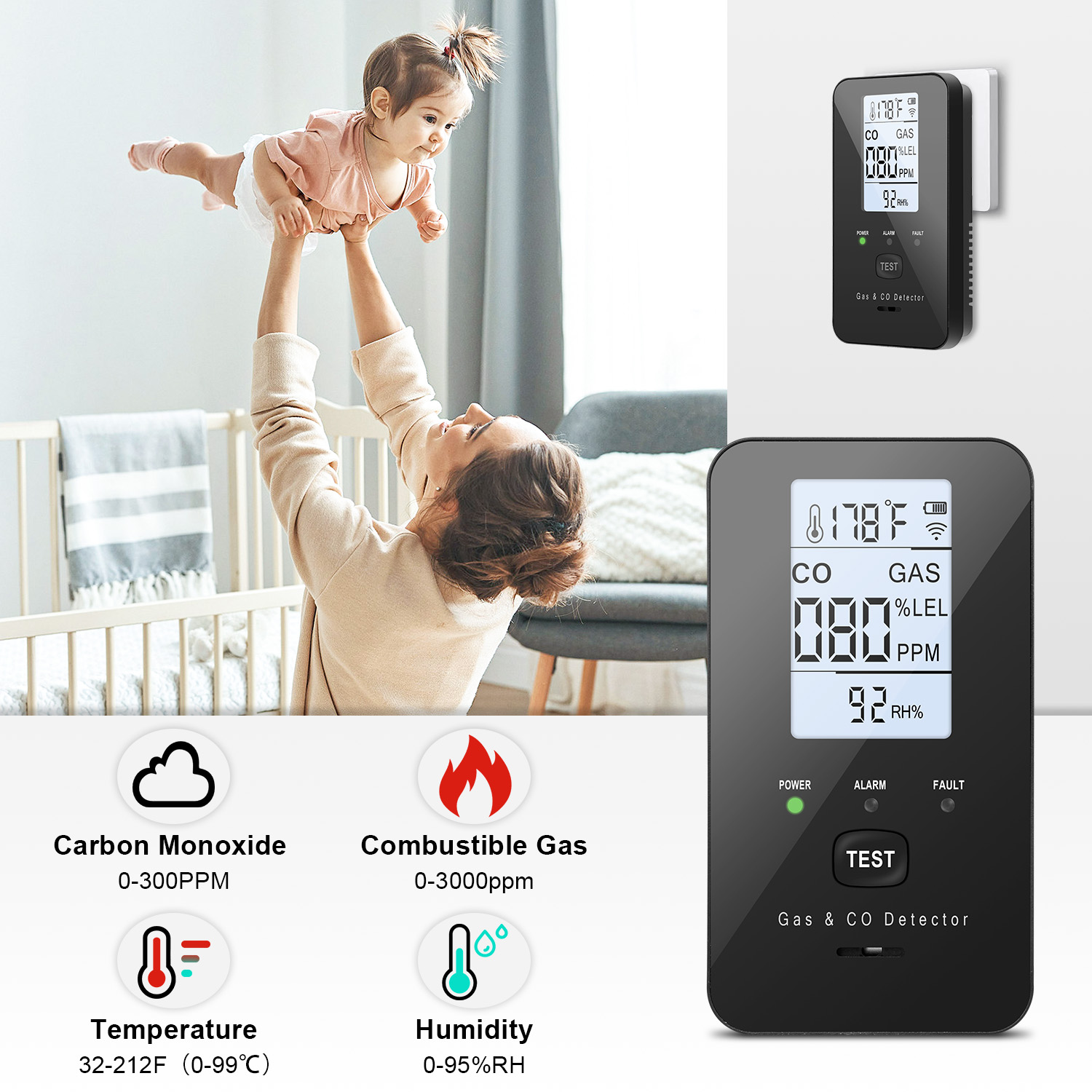 Combination Natural Gas Detect - Smoke Leak Detector review and price