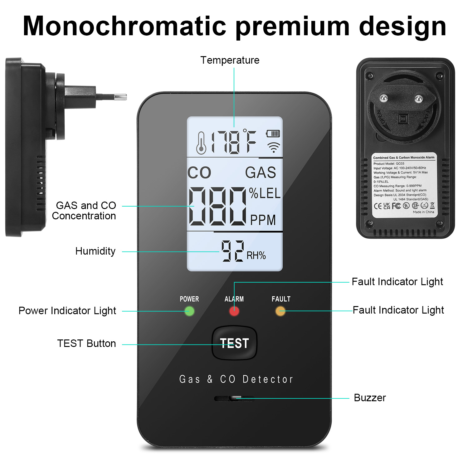 Combination Natural Gas Detect - Smoke Leak Detector review and price